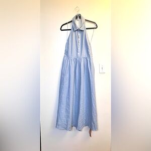Reformation Tace Linen mid dress open Back